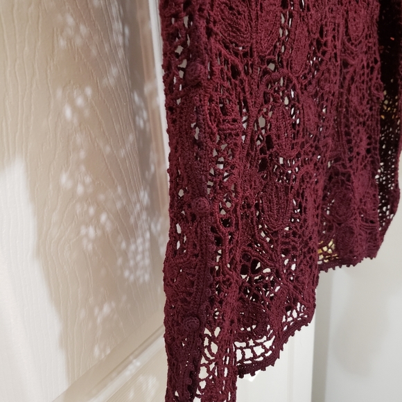 Peruvian Connection 2 Piece Crochet Sweater/Camisole S - Picture 13 of 15